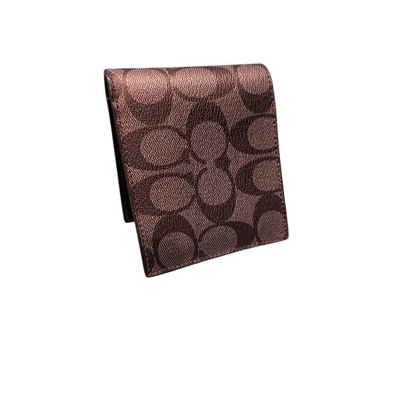 NEW Charcoal/Black Men's COACH F75006 Coin Case/Wallet Authentic - Picture 5 of 6